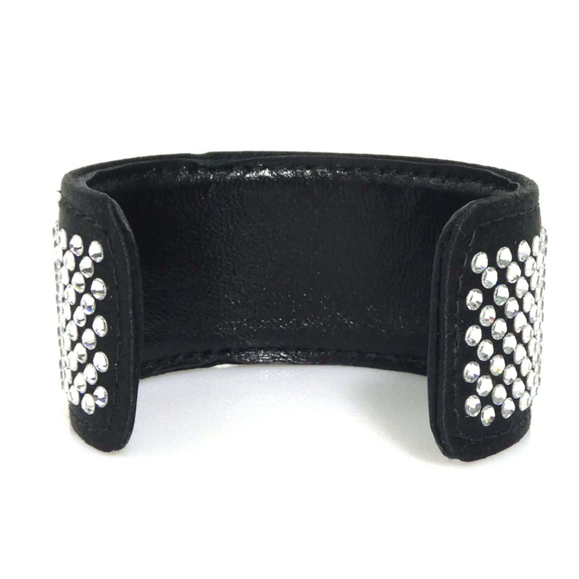 Prada Bangle Satin/Rhinestone Black Women's h31790g