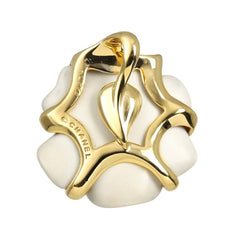 Chanel Camellia Pendant Top, Cachoron, 18K Yellow Gold (750) — Like New