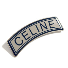 Celine Men's Women's Brooch Pin Badge Logo Blue — Like New