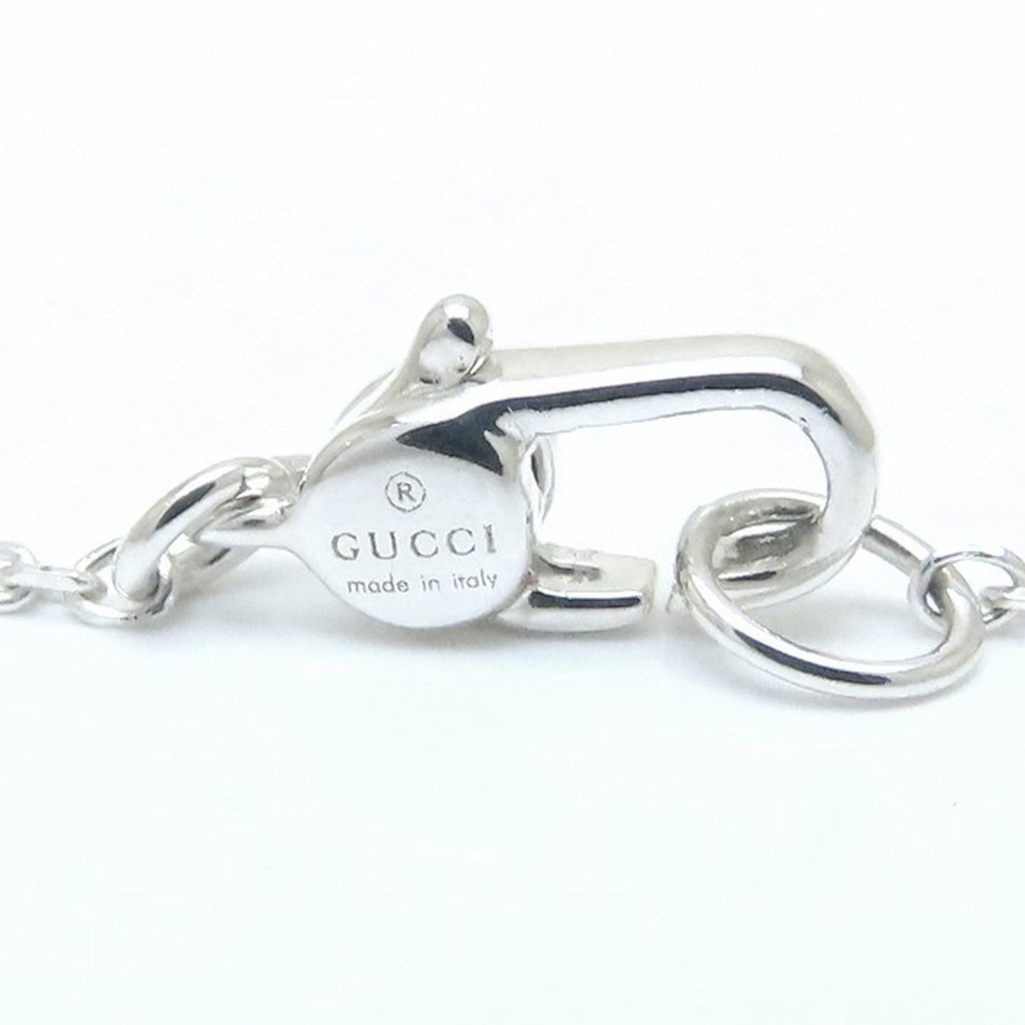 GUCCI French Bulldog Necklace in 925 Sterling Silver for Women, 294636