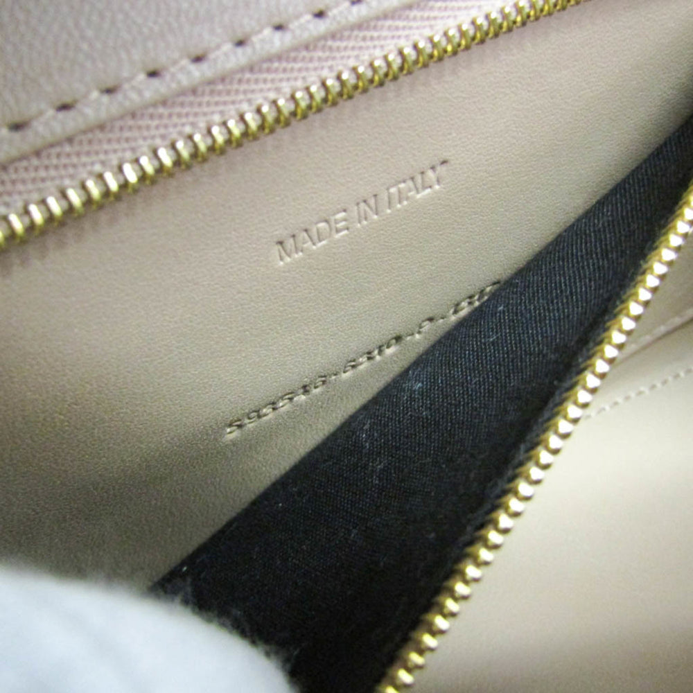 Balenciaga Hour Glass 593546 Women's Leather Handbag,Shoulder Bag Pink Beige — Like New