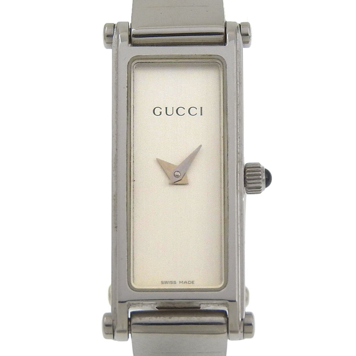 Gucci 1500L Stainless Steel Quartz Analog Watch with Silver Dial for Women — Good