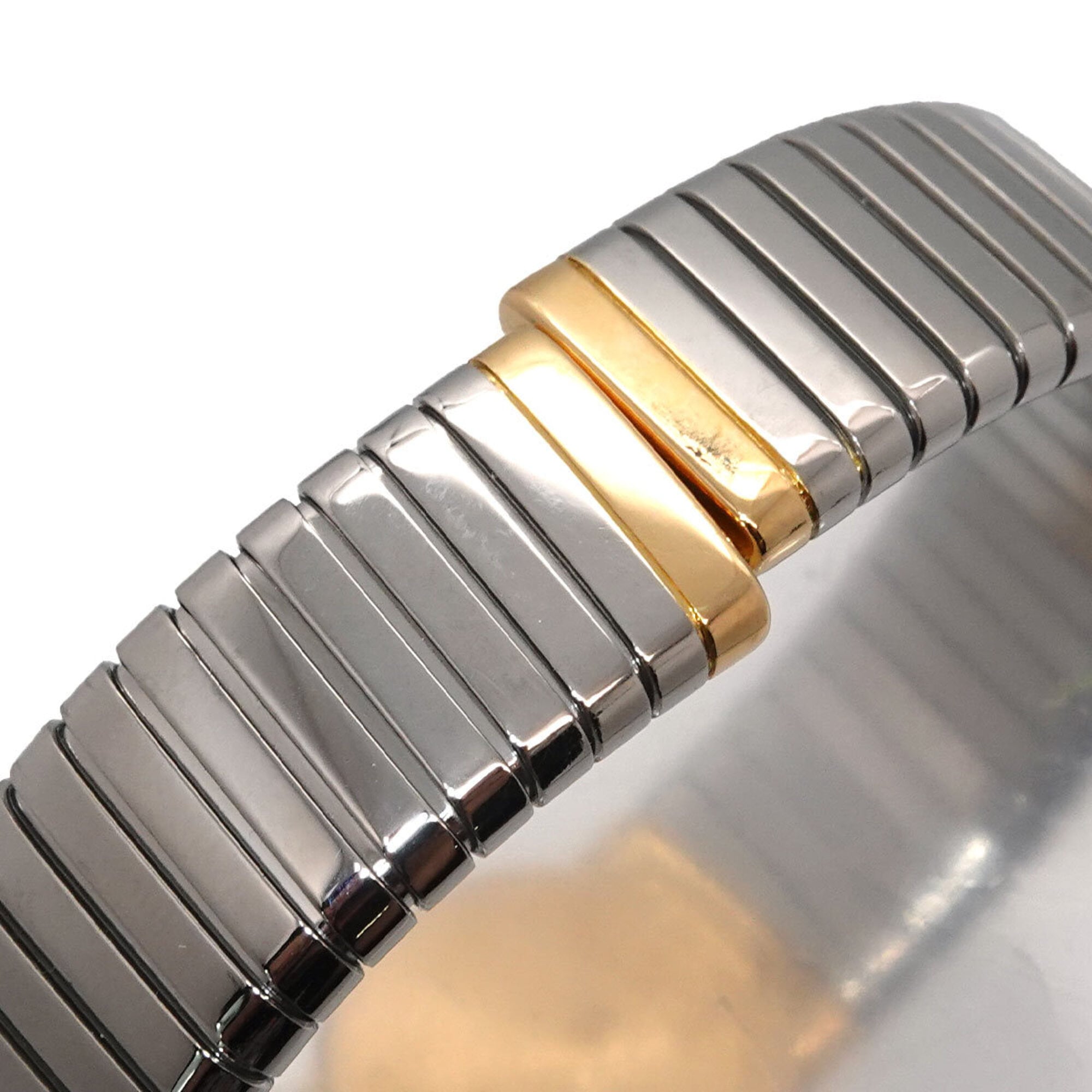 Bulgari Tubogas Combination BB192T Women's Watch Black 18KYG Yellow Gold Quartz — Very Good