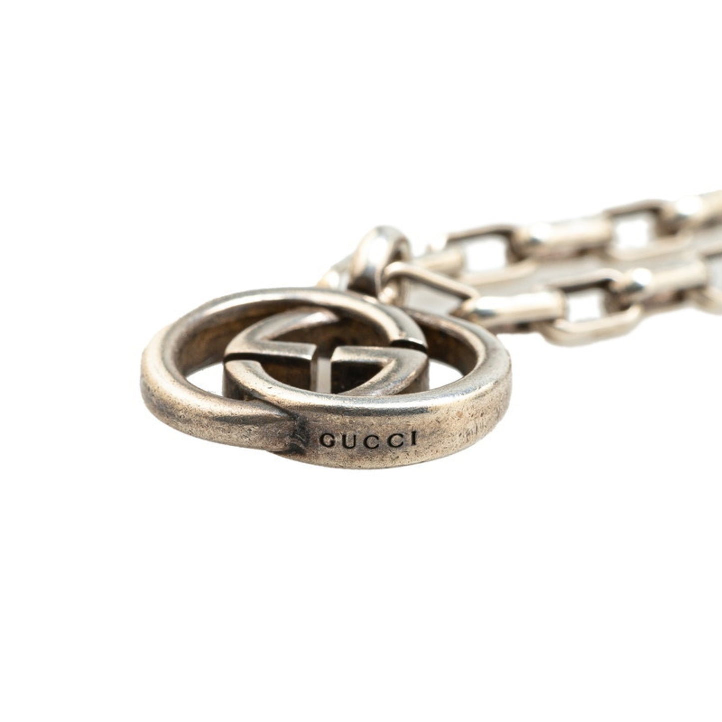 Gucci Interlocking G Necklace SV925 Silver Women's GUCCI
