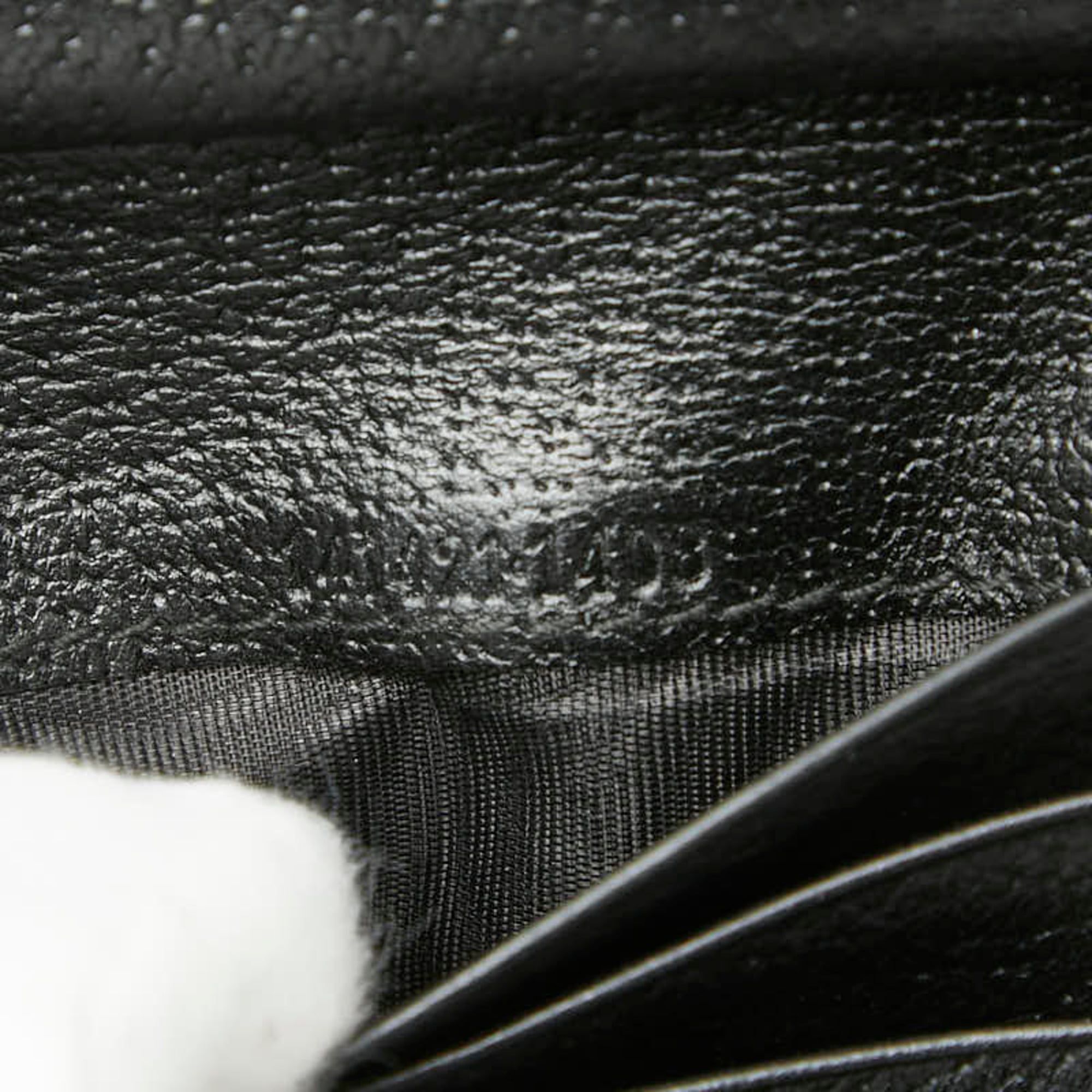 Gucci GG Canvas Abby Bifold Wallet 1414211 Black Leather Women's GUCCI