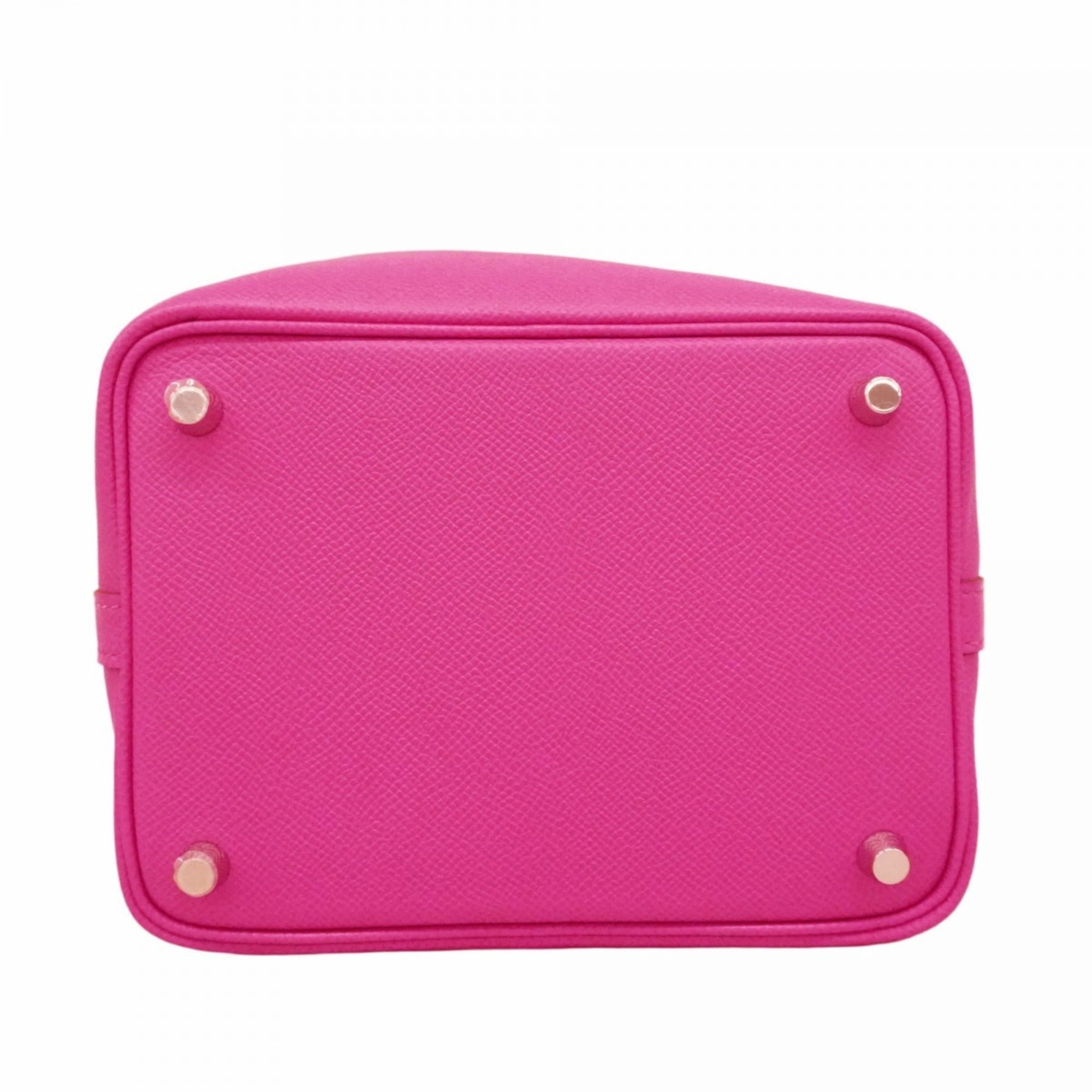 Hermes Hermès Picotin Lock PM Traces Handbag in Epsom Leather, Magnolia Blue Sapphire with C Stamp, Women's, P2414970