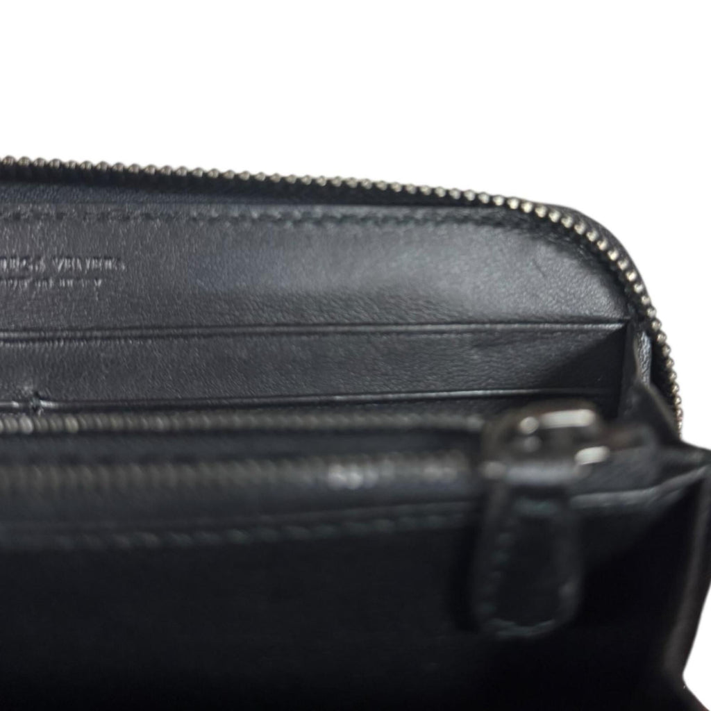 Pre-owned Bottega Veneta Intrecciato long wallet, leather, men's.