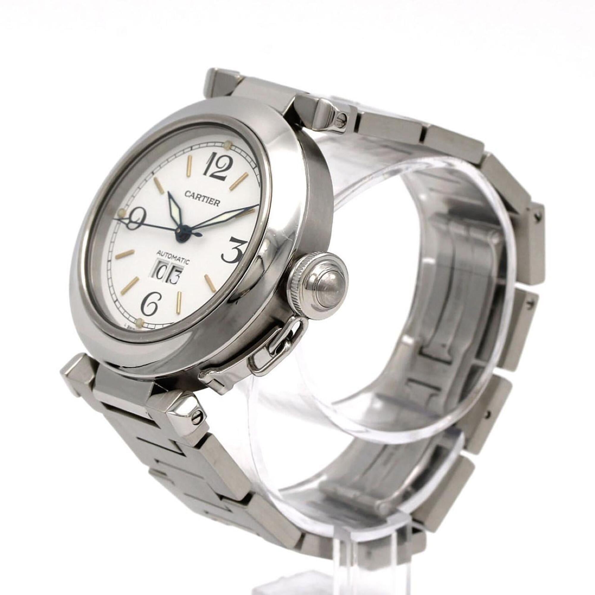 Cartier Pasha C Grande Date W31044M7 Stainless Steel Automatic Watch — Very Good