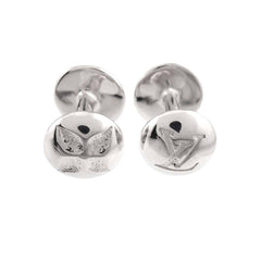 Louis Vuitton Bouton de Manchette Motif Cufflinks, SV 925 Sterling Silver (LV Cufflinks) — Like New