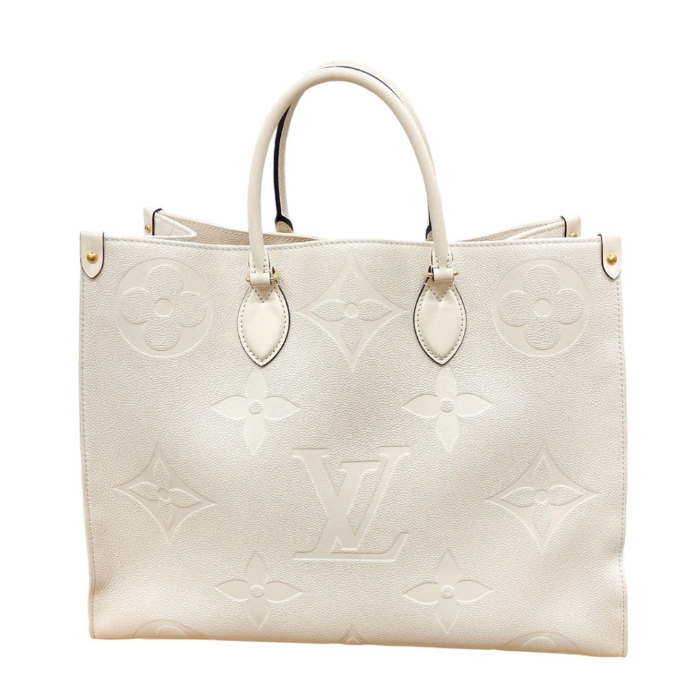 Louis Vuitton LOUIS VUITTON Tote Bag On the Go GM Monogram Shoulder Empreinte M45081 Beige LV — Like New