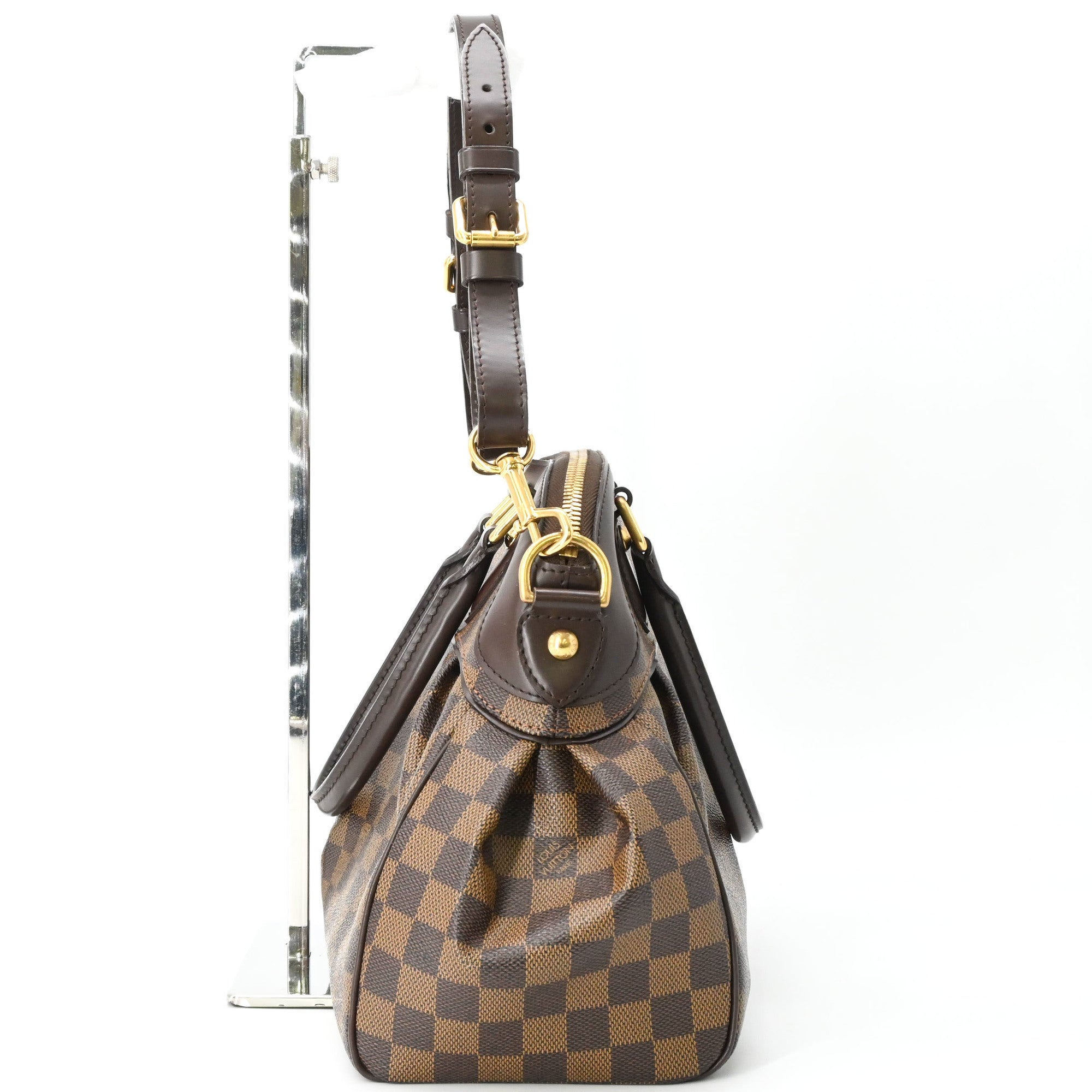 LOUIS VUITTON Trevi GM Ebene Damier Brown Shoulder Bag Handbag N51998 — Like New