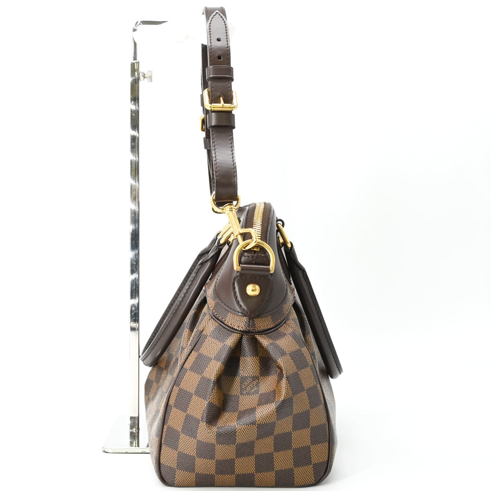 LOUIS VUITTON Trevi GM Ebene Damier Brown Shoulder Bag Handbag N51998 — Like New