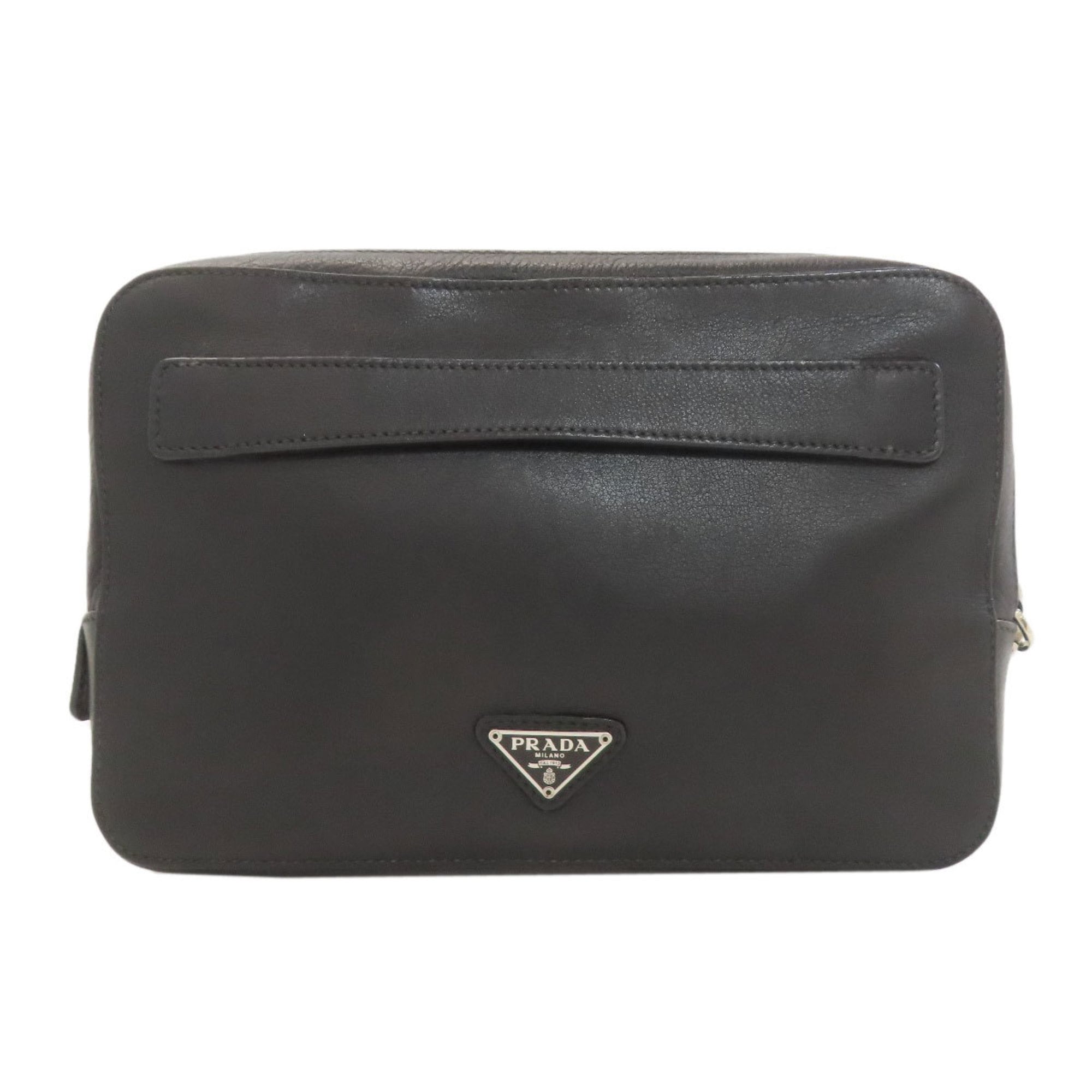 Prada logo hardware second bag calfskin women's PRADA