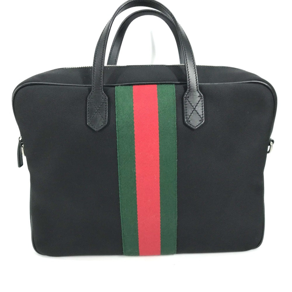 Gucci 630922 Sherry line Bag Hand Bag Shoulder Bag Tote Bag Black — Like New