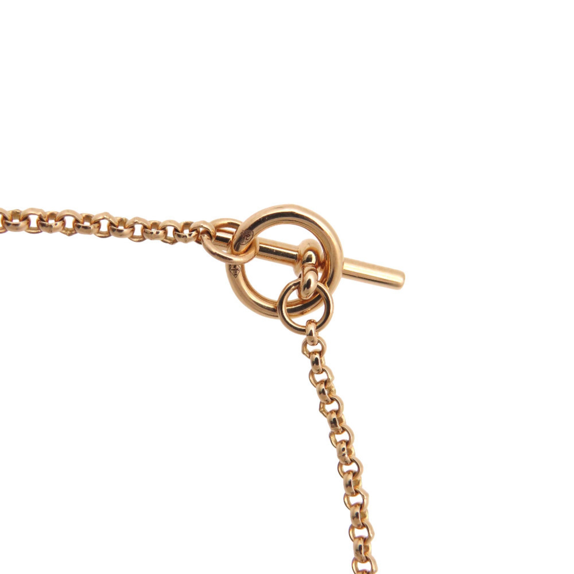 Hermes Like new Hermès Ex Libris PM 18K pink gold/diamond bracelet, diamond jewelry, 0251 — Like New