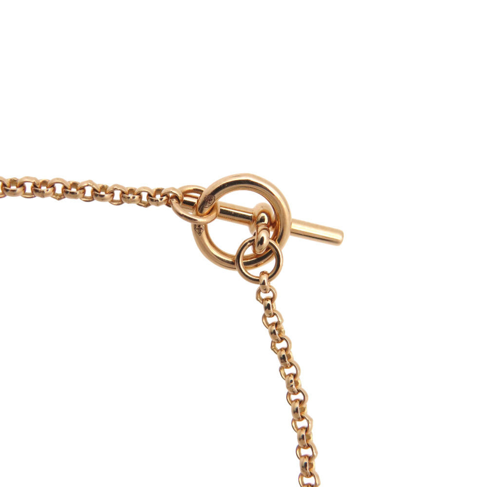 Hermes Like new Hermès Ex Libris PM 18K pink gold/diamond bracelet, diamond jewelry, 0251 — Like New