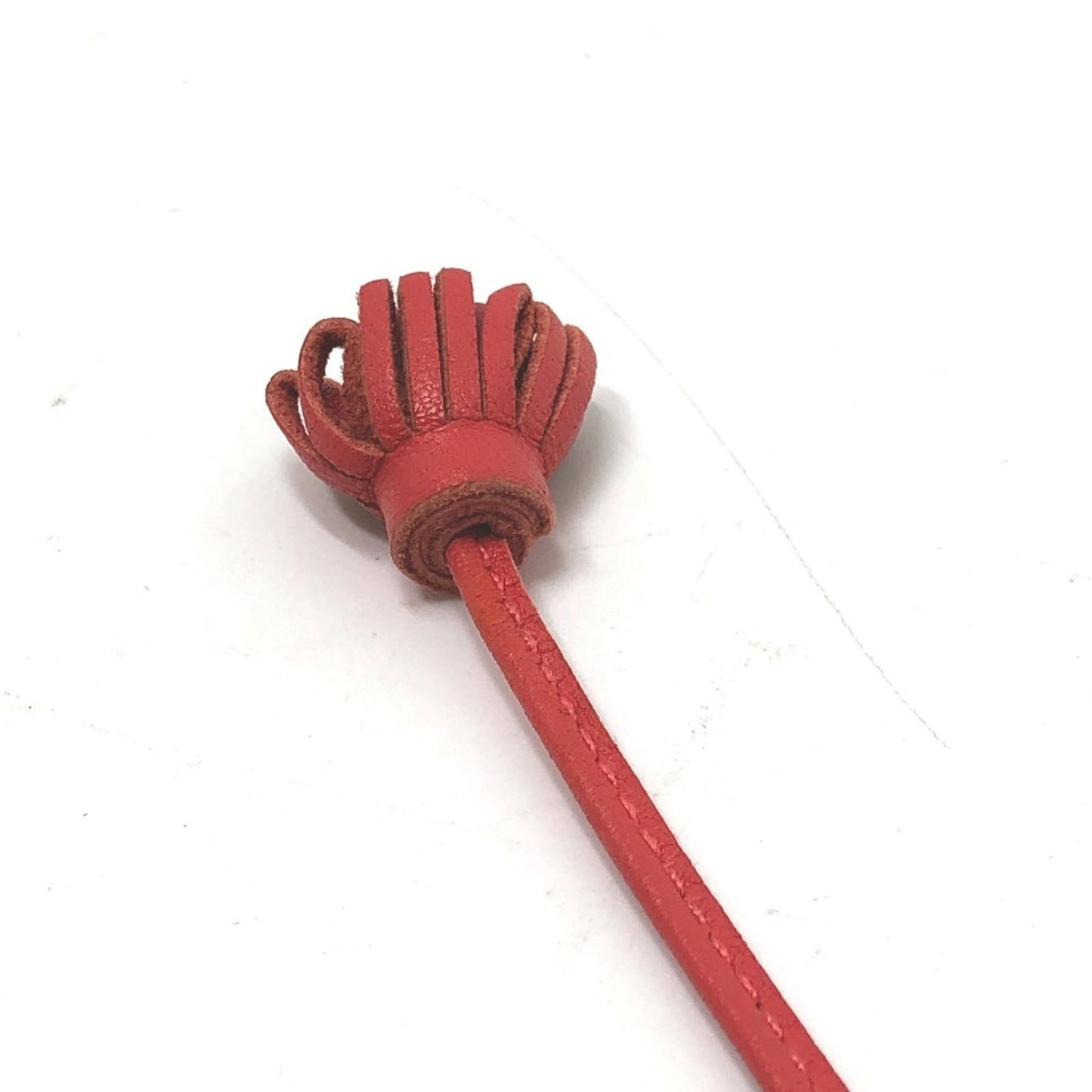 HERMES Carmencita Petite Pompon 17 Tassel Chain Charm by Anjo Miro, Women's, Rose Jaipur Pink