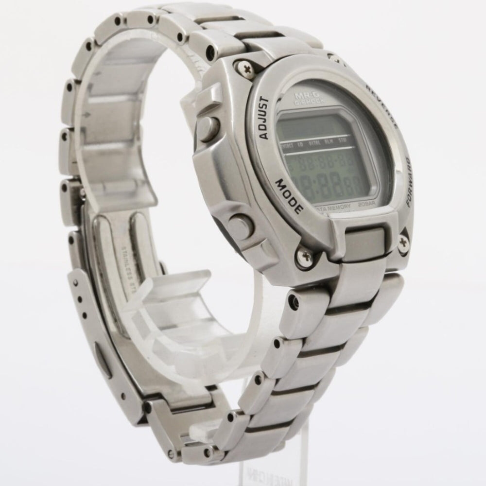 CASIO G-SHOCK MR-G MRG-200 Silver Stainless Steel Men's Digital Watch — Good