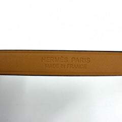 Hermes Double Tour Kelly Bracelet for Women, Leather, K Stamp, Black/Brown, Silver Hardware, 2025 Model — Like New