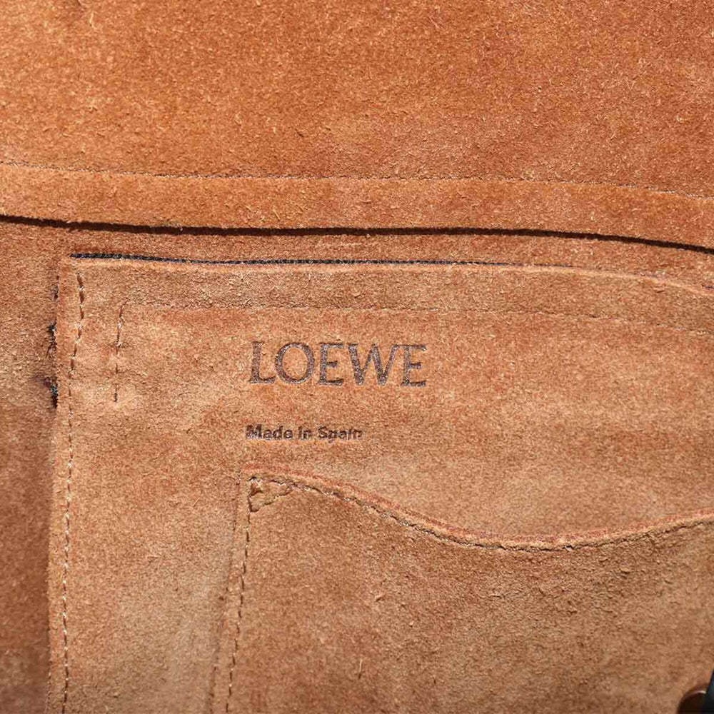 Loewe Military Shoulder Handbag, Leather, Black, Silver Hardware, 337 02 N64 Messenger Bag — Like New