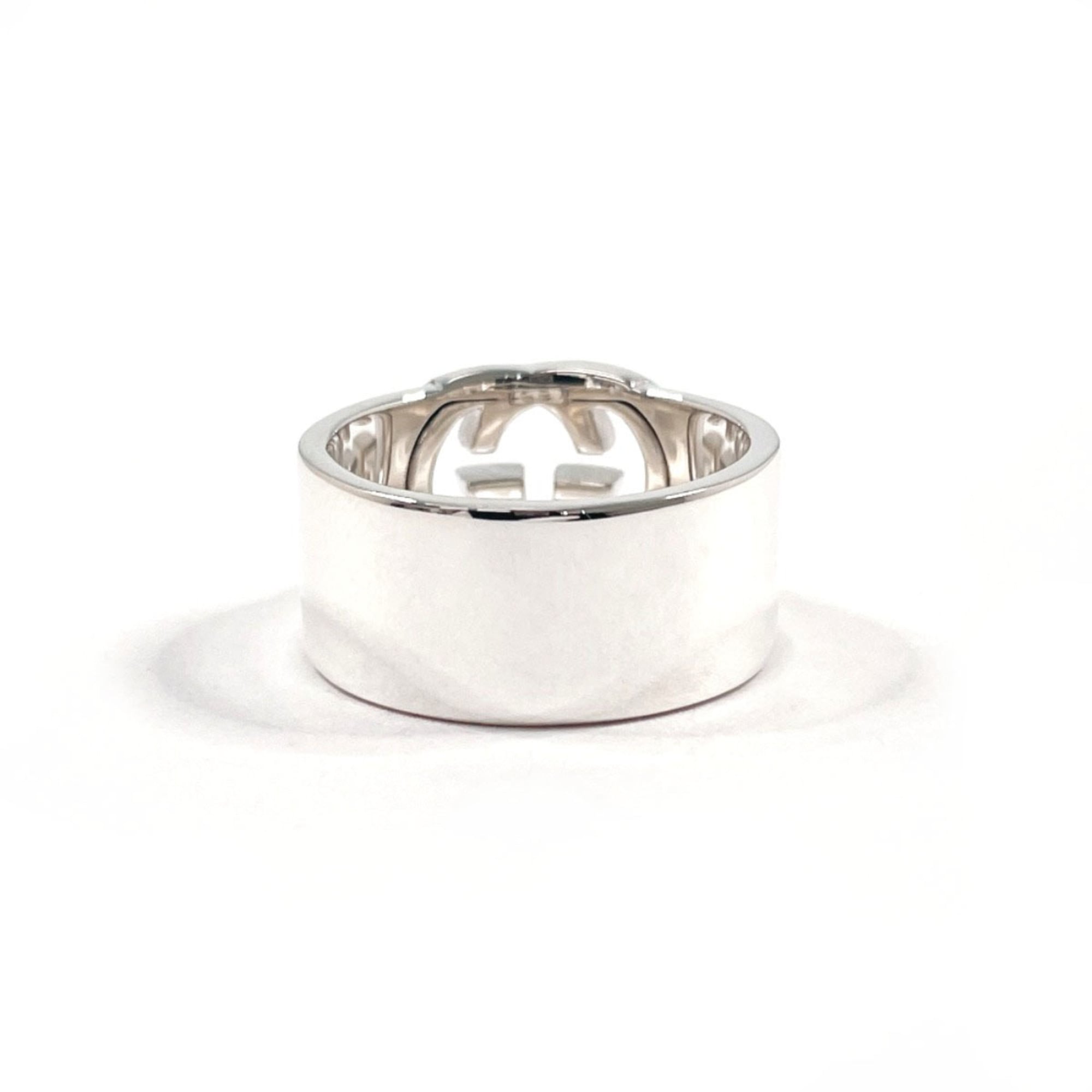 GUCCI Interlocking G Ring, Sterling Silver 925, Size 18, Men's — Like New