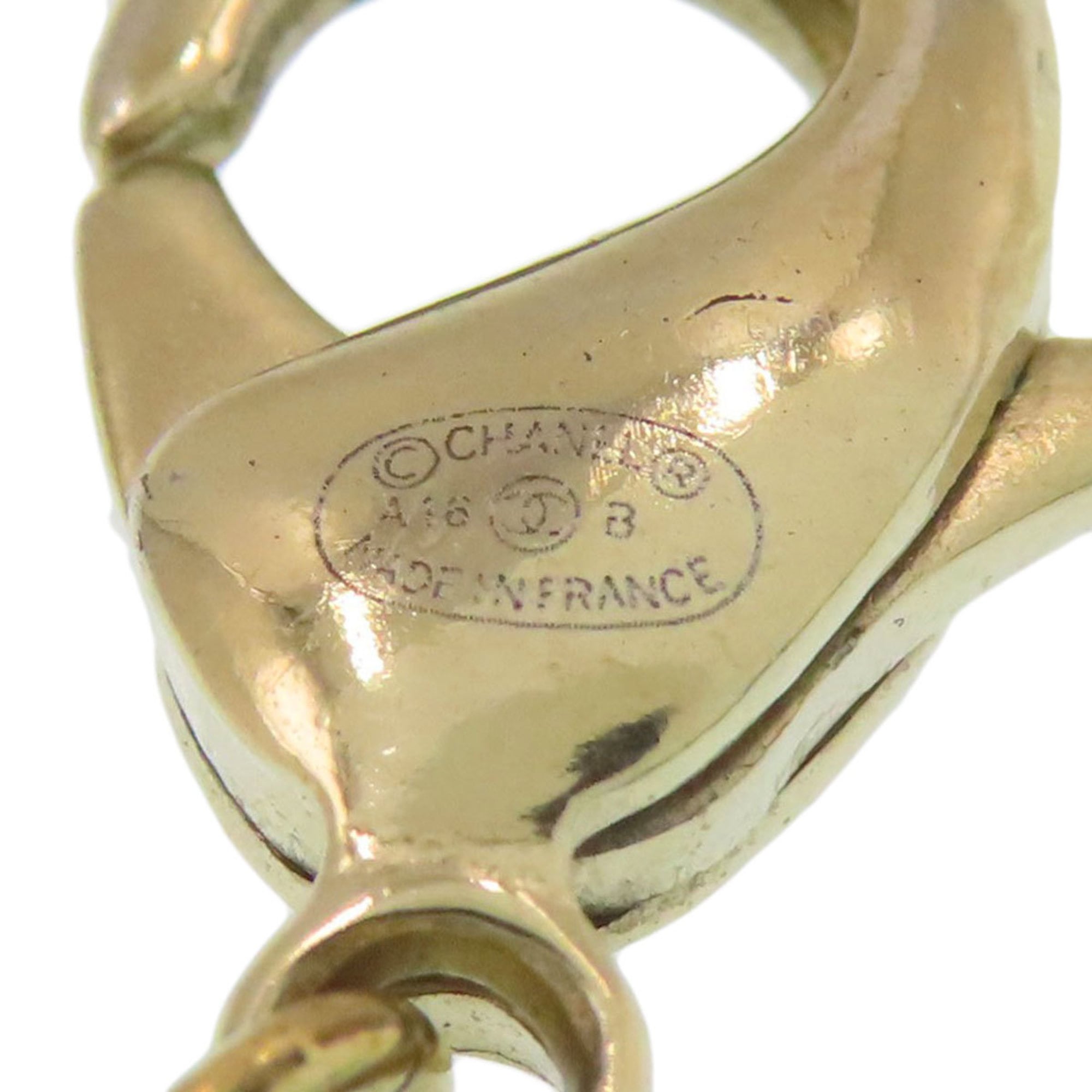 Chanel faux pearl Coco Mark bracelet, metal, for women