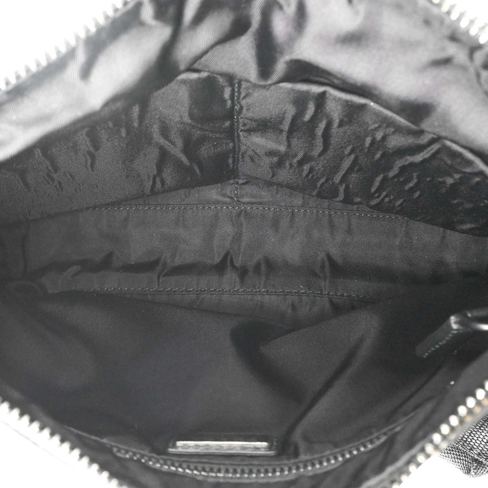 PRADA Prada Shoulder Bag Leather Triangle Black Blue 2VH078 — New - Store Return
