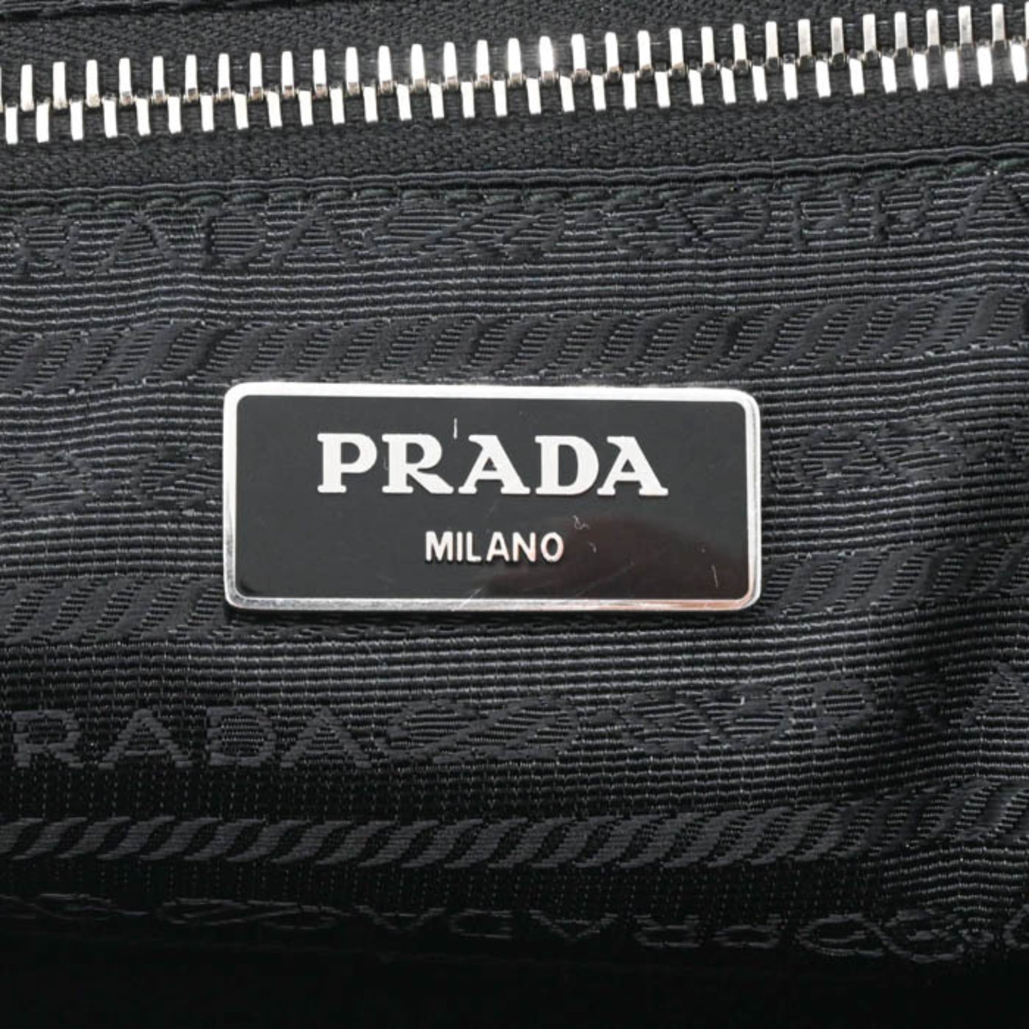 PRADA Triangle Backpack for Women, Black, 1BZ066 — Like New