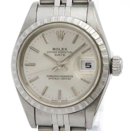 ROLEX Oyster Perpetual Date Steel Automatic Ladies Watch Polished