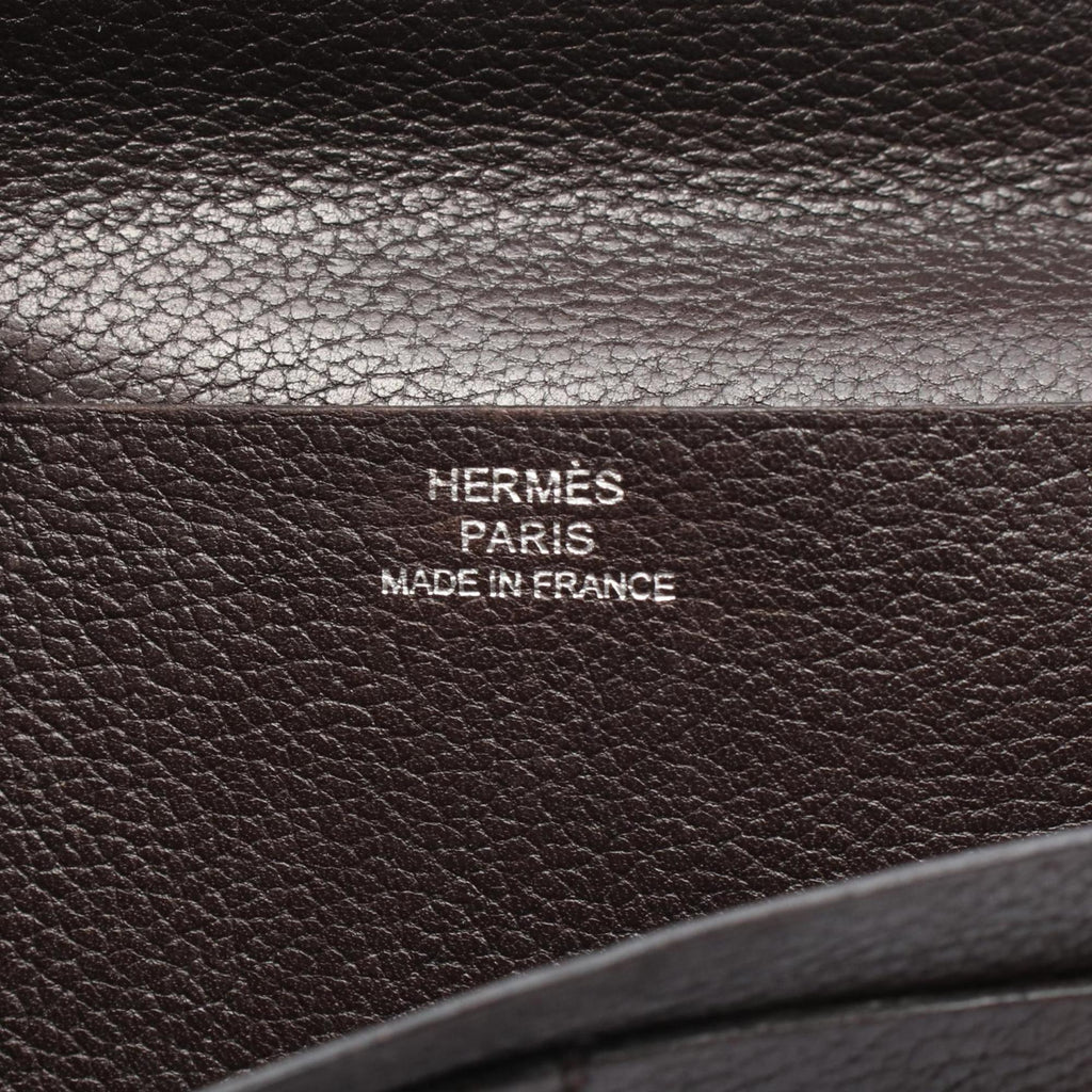 Hermes Hermès MC2 Mendel Tail Bifold Long Wallet, Leather, Evercolor, Men's, Brown