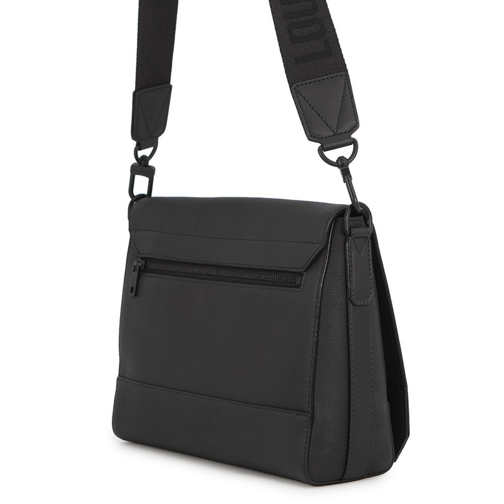 Louis Vuitton shoulder bag, grain leather, Takeoff, M57080, LOUIS VUITTON, black, handbag, men's, VUITTON — Like New