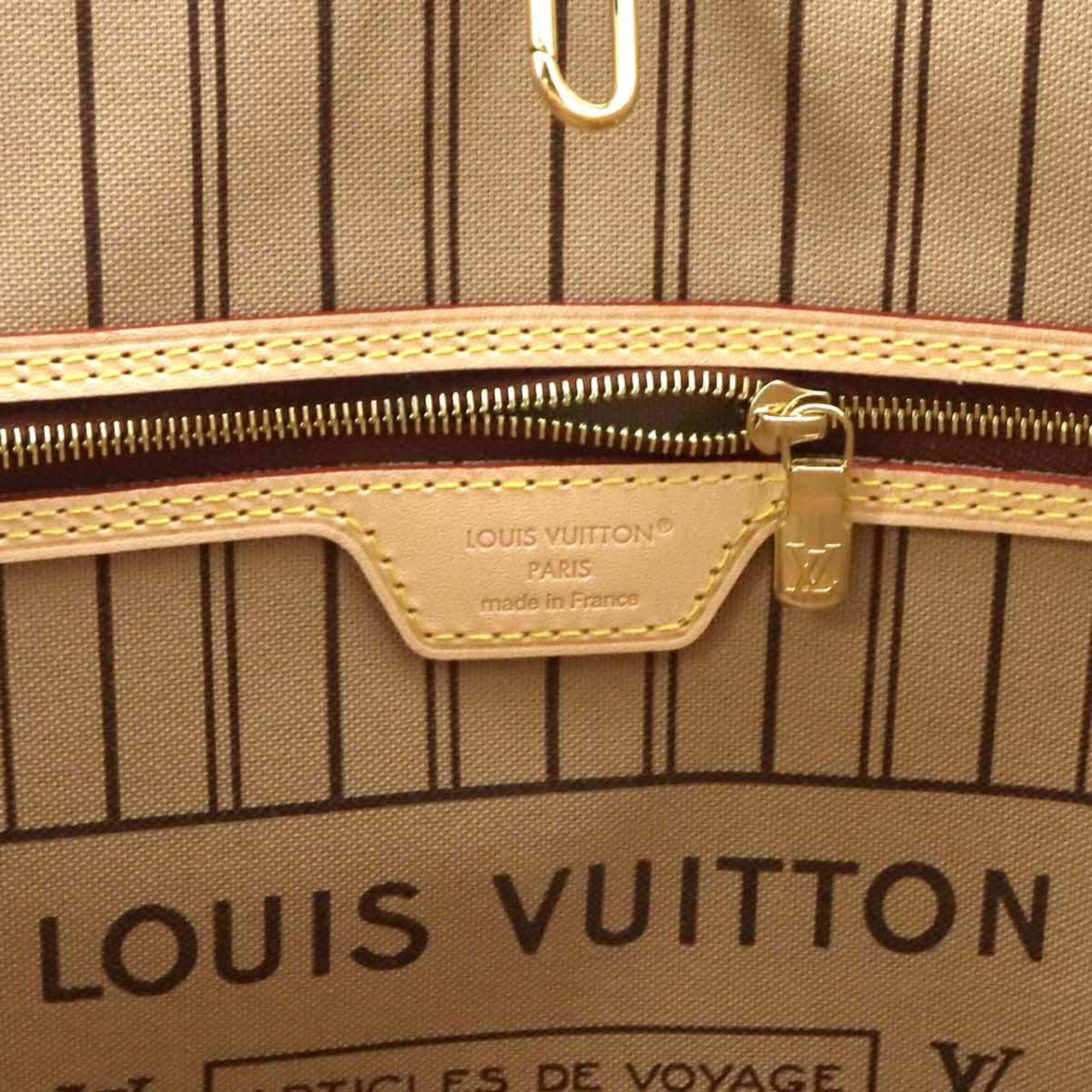 Louis Vuitton Monogram Neverfull MM Tote Handbag Brown Rose Beige M46975 RFID — New - Store Return