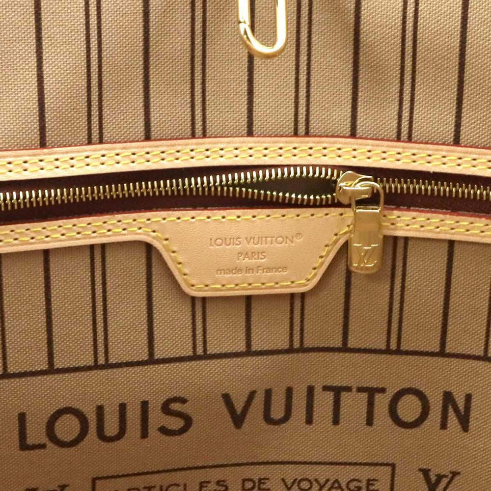 Louis Vuitton Monogram Neverfull MM Tote Handbag Brown Rose Beige M46975 RFID — New - Store Return