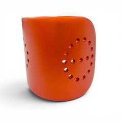 HERMES Evelyne Bangle, Aluminum, H Logo, Chaine d'Ancre Bracelet, Orange, Made in USA, Women's — Like New