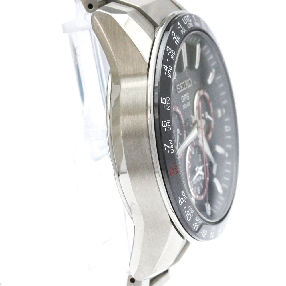 SEIKO Astron Ceramic Steel Radio Wave Control Solar Mens Watch SBXC017(5X53-0AF0) — New - Store Return