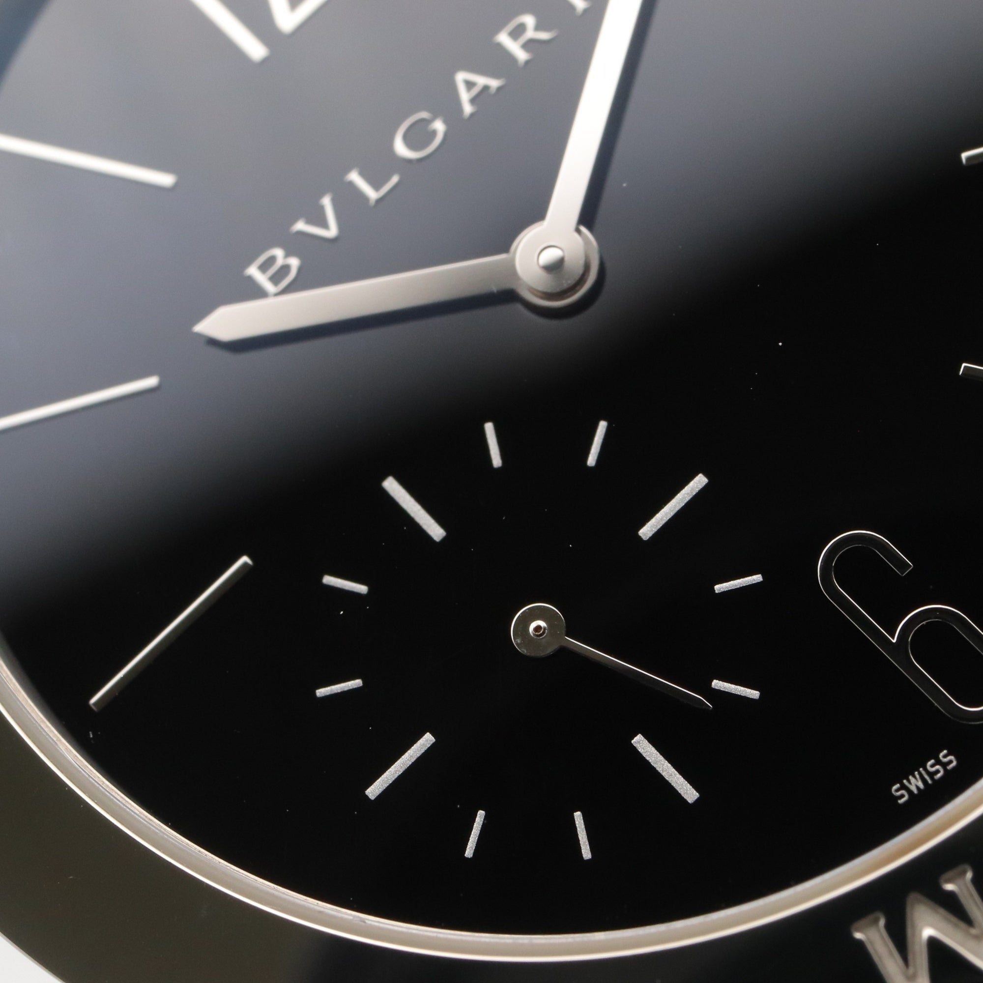Bulgari BVLGARI Roma Finissimo Watch Stainless Steel Leather Men's Black BB41SXTRO — Very Good