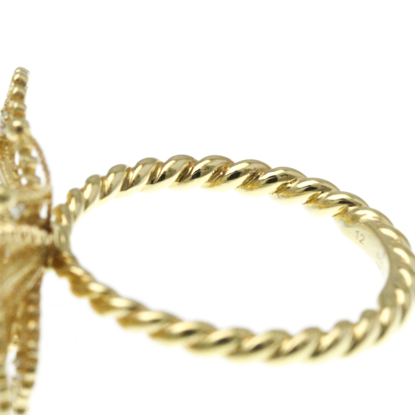 Gucci Le Marché Des Merveilles Butterfly Ring Yellow Gold (18K) Fashion Diamond Band Ring Gold