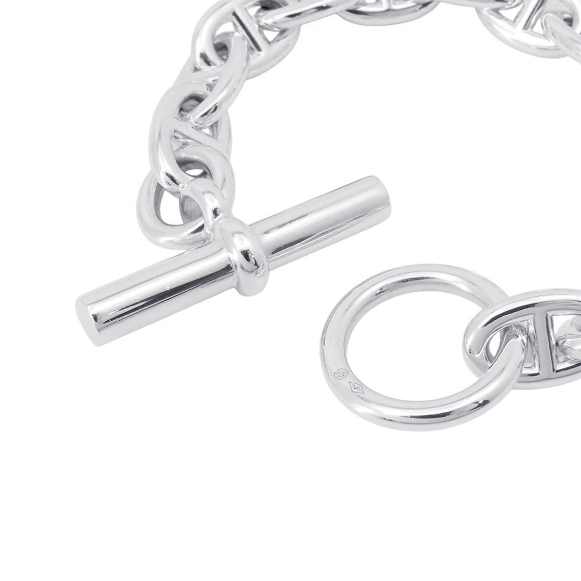 Hermes Chaine d'Ancre PM Bracelet, 14 links, SV925 silver — Like New