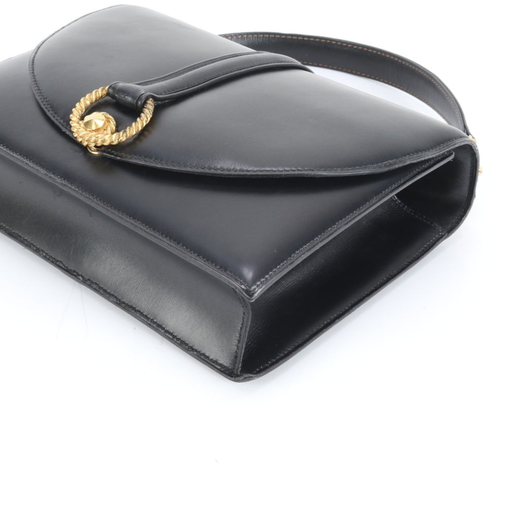 Hermes Hermès 〇P engraved box calf ring de leather shoulder bag handbag for women