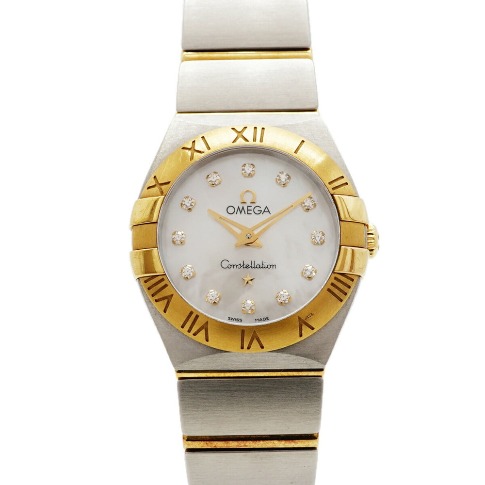 Omega Constellation Brushed Diamond 123.20.24.60.55.002 White Dial Women's Watch — Good