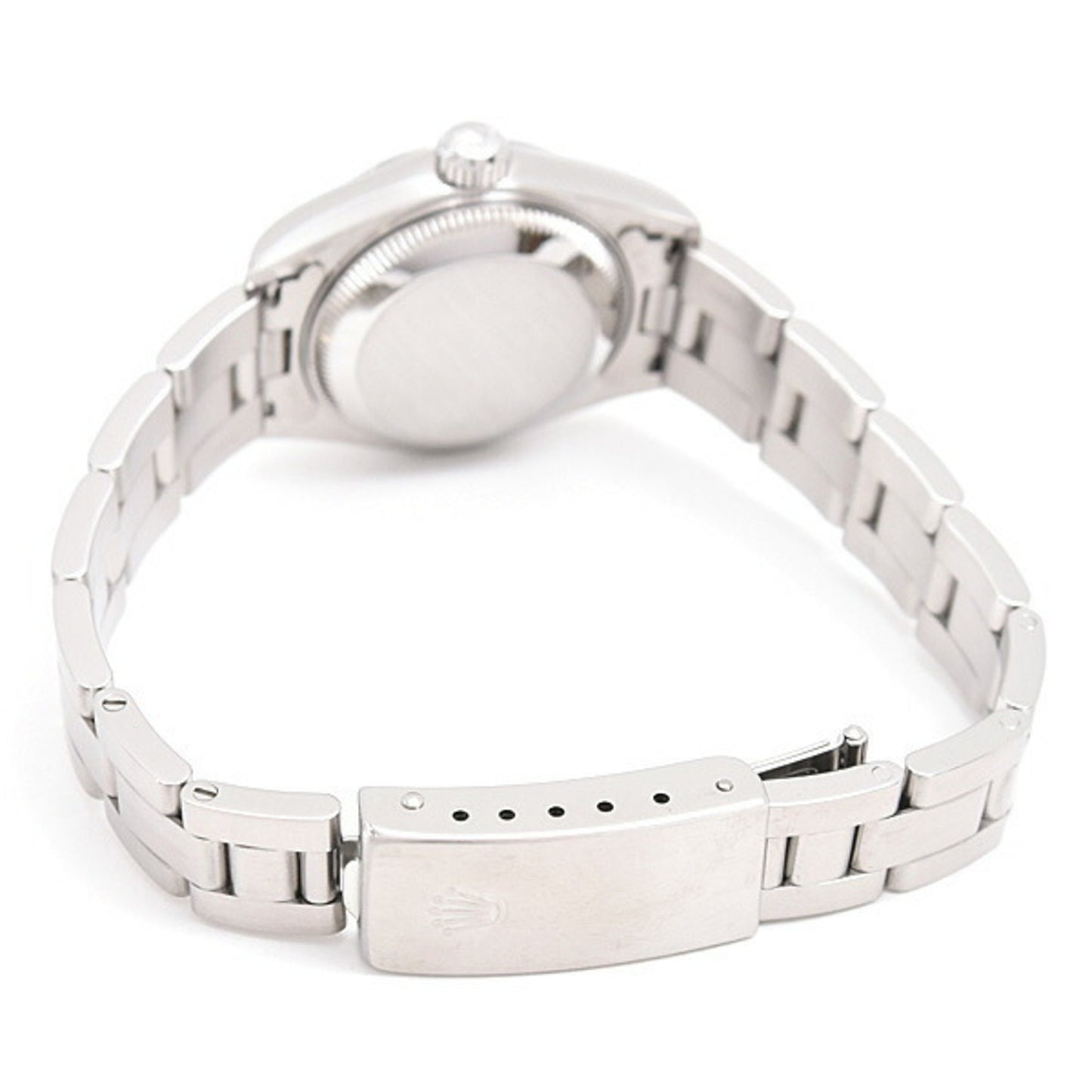 Rolex Watch Women's Oyster Perpetual Date Automatic U-number Black Dial Stainless Steel ROLEX 69160