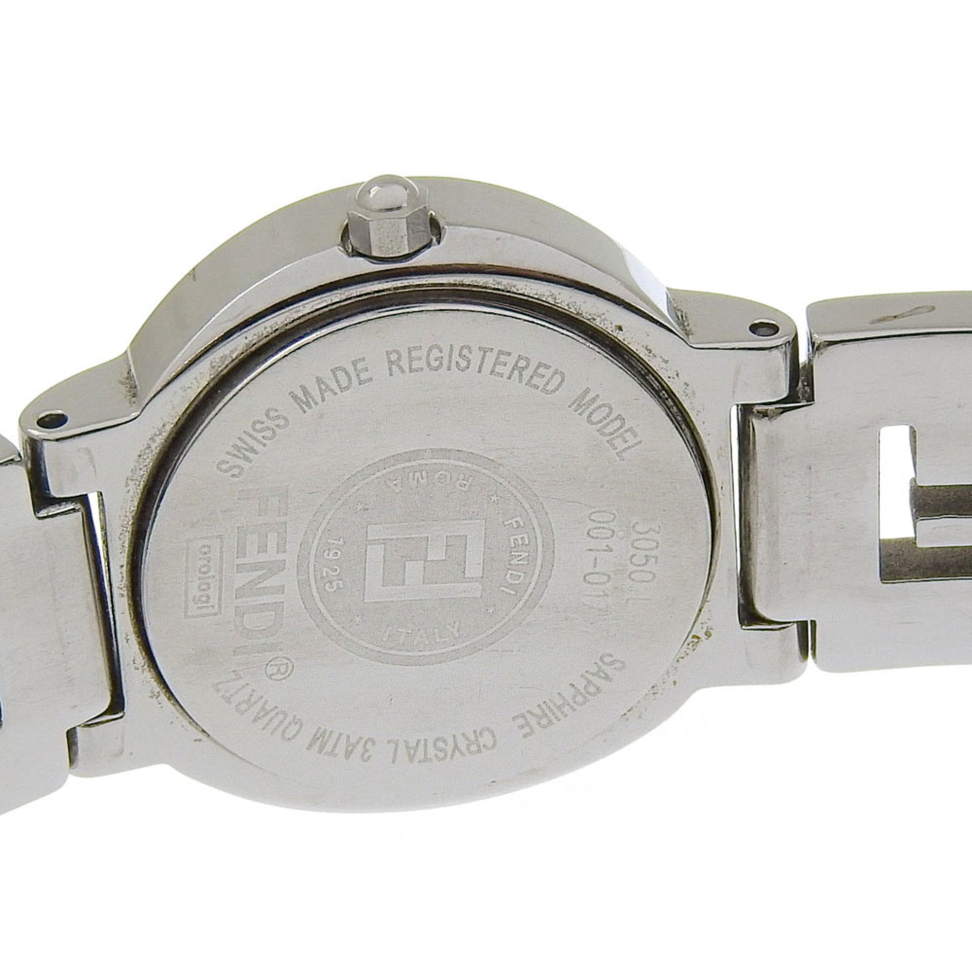Fendi Olologi Women's Watch, 3050L Stainless Steel, Quartz, Analog, Black Dial — Good