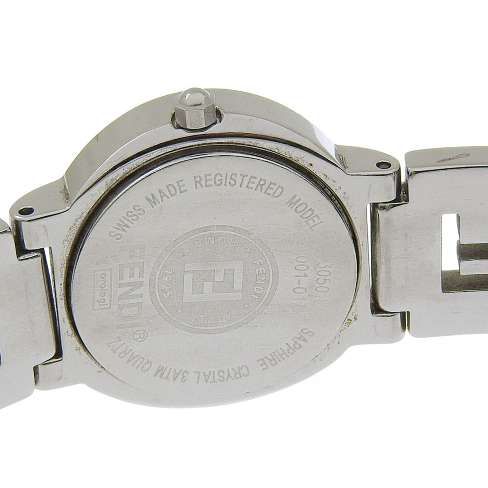 Fendi Olologi Women's Watch, 3050L Stainless Steel, Quartz, Analog, Black Dial — Good