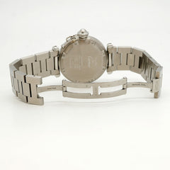 Cartier Pasha C W31043M7 Black Dial Watch (Boys' Size) — Very Good