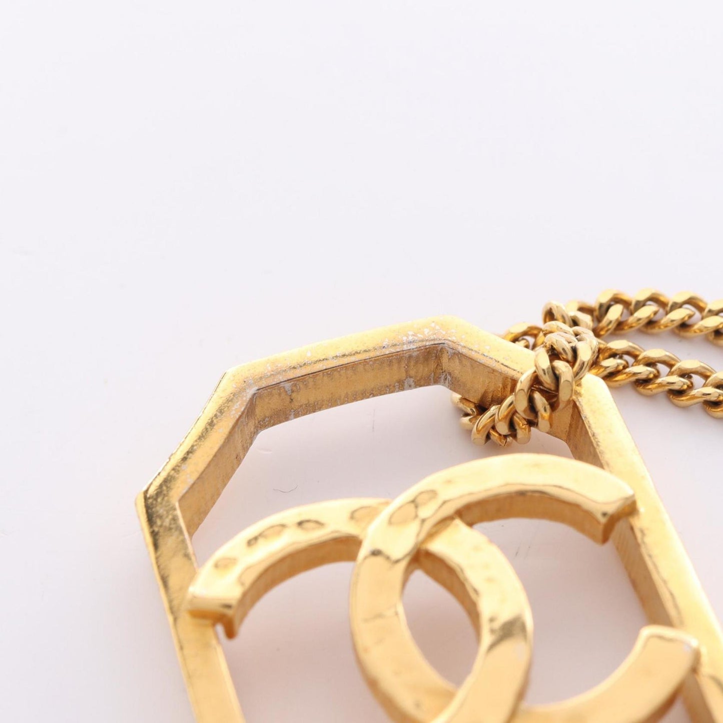 CHANEL Coco Mark Necklace Jewelry GP (Gold Plated) Women's Gold