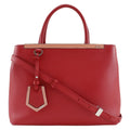 FENDI Petite to Jules handbag shoulder bag 8BH253 calf red 2way type women's