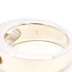 Gucci Double G Logo Silver Ring, Total Weight 6.2g, Like New Condition — Like New