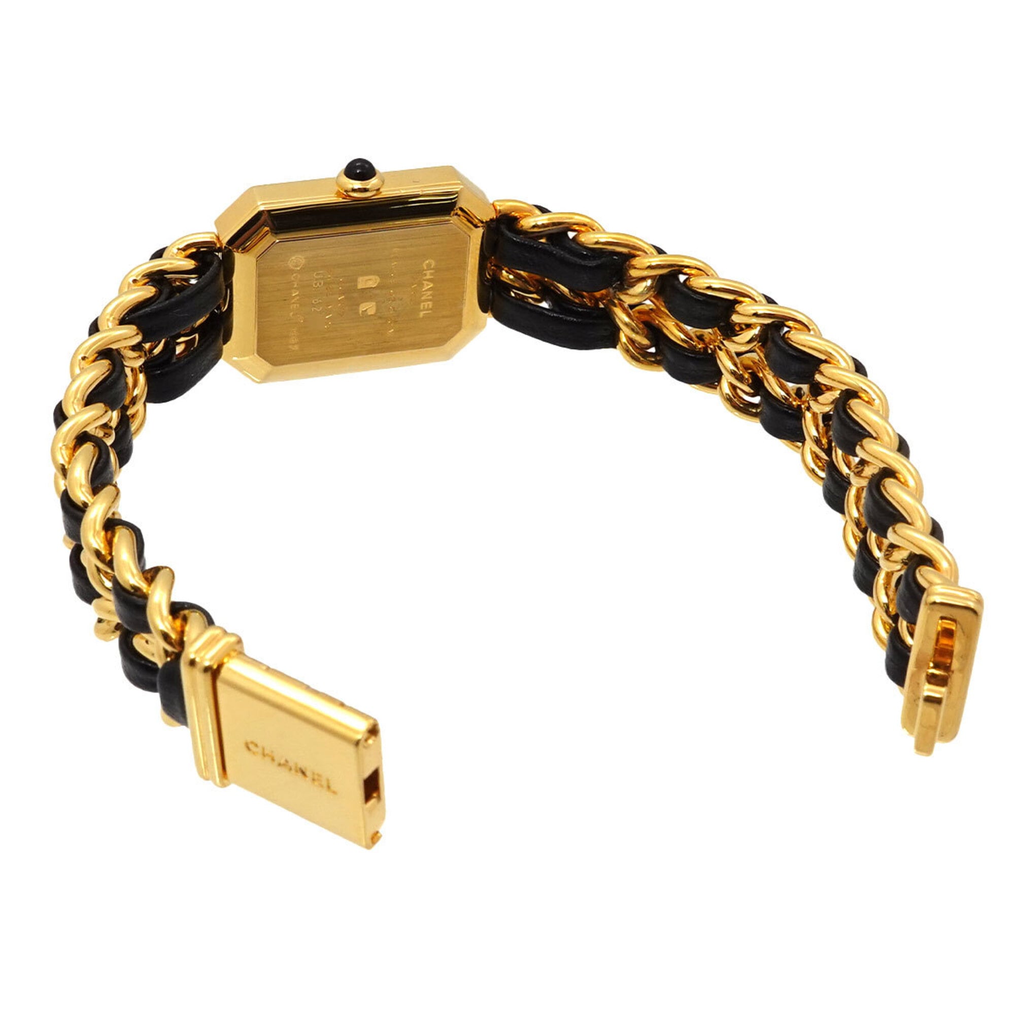 Chanel Premiere Large Size H0001 Women's Watch Black Gold Quartz — Very Good