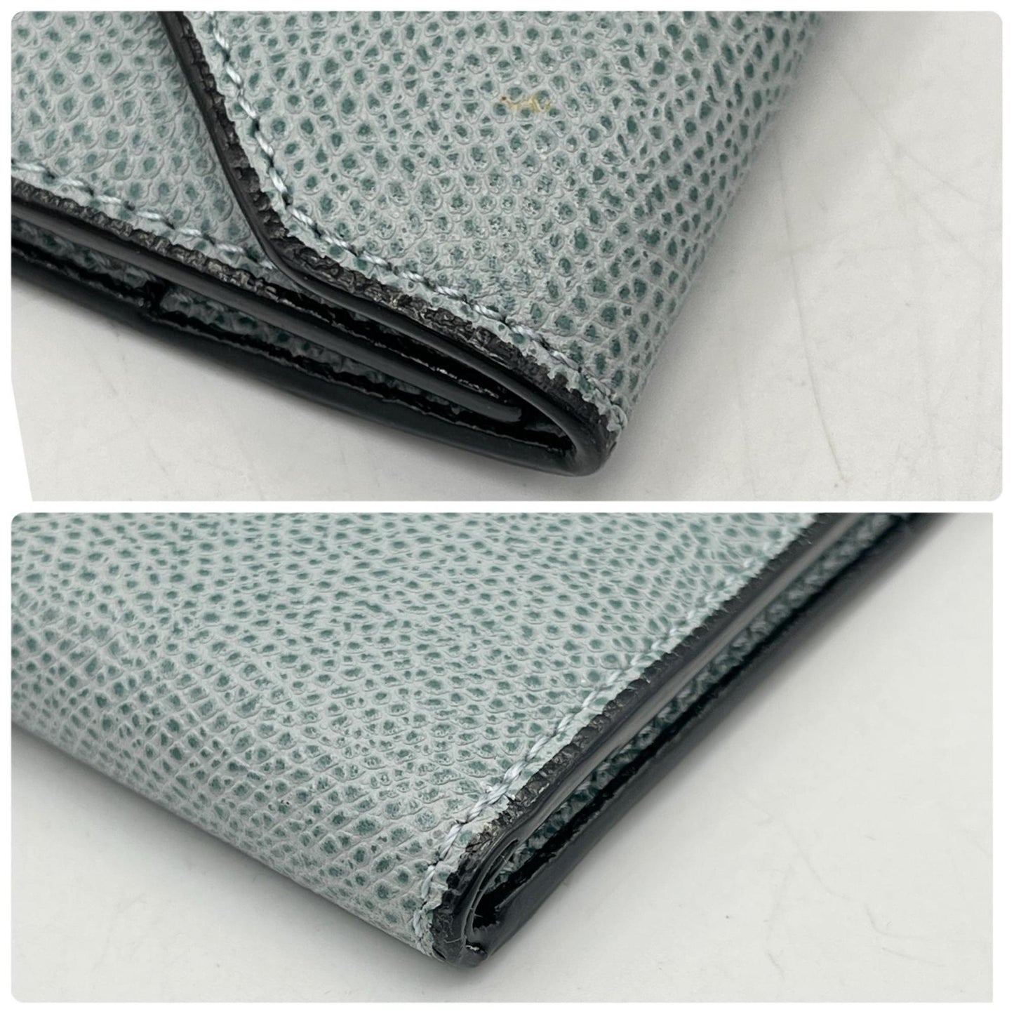 Valextra Iside Tri-fold Wallet in Powder Blue Calfskin for Women