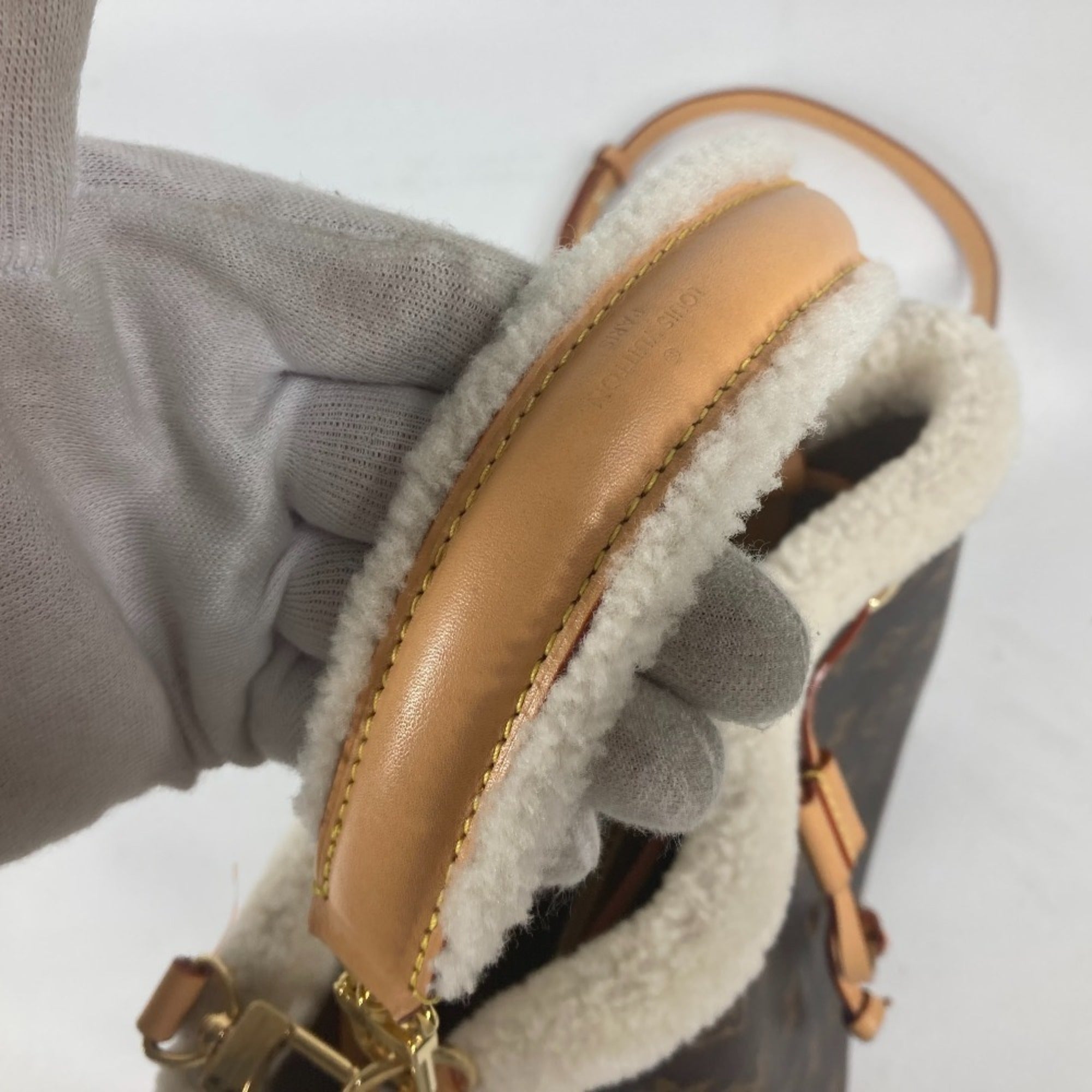 LOUIS VUITTON M46319 Monogram NeoNoe BB Bag, Handbag, Fur Shoulder Canvas, Women's, Brown, MO-241020-9 — Like New